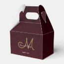 Search for burgundy and gold wedding favour boxes Floral
