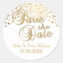 Search for gold foil save the date stickers Script