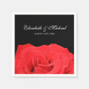 Search for red rose napkins Chic