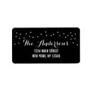 Search for black polka dot return address labels Chic