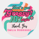 Search for disco birthday stickers Seventies