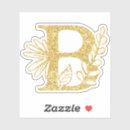 Search for gold b stickers Initial