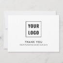 Search for thank you with logo Minimalist