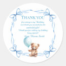 Search for teddy bear first birthday stickers Watercolor