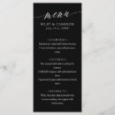 Search for black wedding menus Timeless
