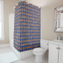 Search for blue and orange shower curtains Retro