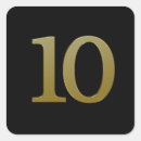 Search for number 10 stickers 10th