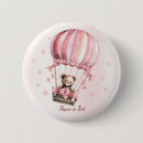 Search for pink balloons badges Watercolor