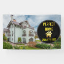Search for real estate signs Black and gold