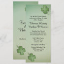Search for clover wedding invitations Shamrock