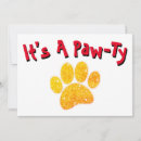 Search for pawprint invitations Paws