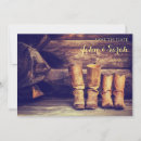 Search for cowboy boot save the dates Country