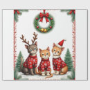 Search for cat xmas wrapping paper Funny