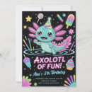 Search for axolotl birthday invitations Animal