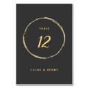 Search for gold foil table cards Simple