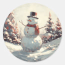 Search for retro snowman stickers Cute