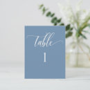 Search for dusty blue table cards Minimalist