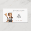Search for cartoon houses business cards Housekeeper
