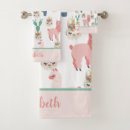 Search for llamas bath towels Girly
