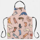 Search for cat doodle aprons White