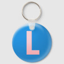 Search for l letters key rings Alphabet