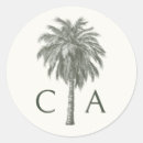 Search for tropical monogram stickers Palm tree