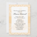 Search for silhouette bridal shower invitations Damask