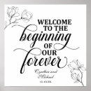Search for welcome to our beginning wedding signs Modern
