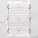 Search for snowflake stationery paper Red