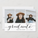 Search for photo collage graduation invitations Black