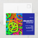 Search for peace sign birthday invitations Groovy
