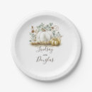 Search for harvest plates White pumpkin