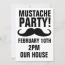 Search for mustache birthday invitations Kids