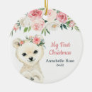 Search for polar bear christmas tree decorations Baby first christmas