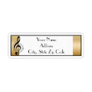 Search for musical notes return address labels Staff