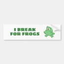 Search for frog bumper stickers Toad