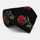 Search for black and red flower ties For him