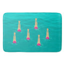 Search for artistic bath mats Swimming