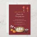 Search for chinese dinner party invitations Red and gold