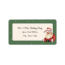 Search for package return address labels Red and green