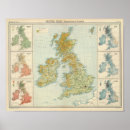 Search for british isles map posters England