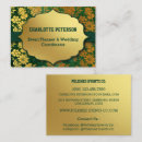 Search for green and gold business cards Vintage