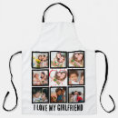 Search for i love my girlfriend aprons Modern
