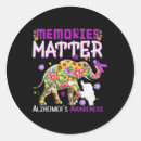 Search for alzheimer disease stickers Purple