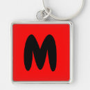 Search for letter m monogram key rings Initial