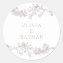 Search for neutral wedding stickers Classic