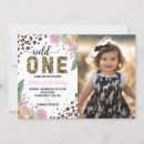 Search for leopard 1st birthday invitations Safari