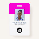 Search for veterinarian id name tags badges Company logo