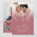 Search for rose gold wedding invitations Qr code