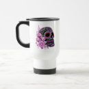 Search for pink sugar skull mugs Dia de los muertos